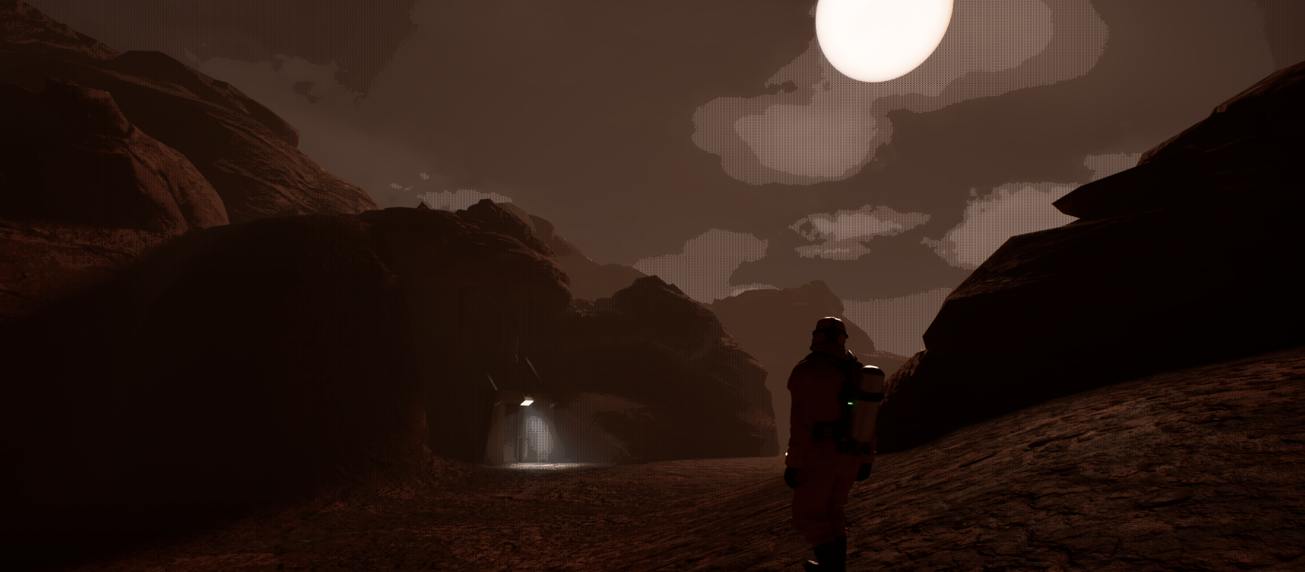 A reflective abstract scene from a Desolation Digital experiment